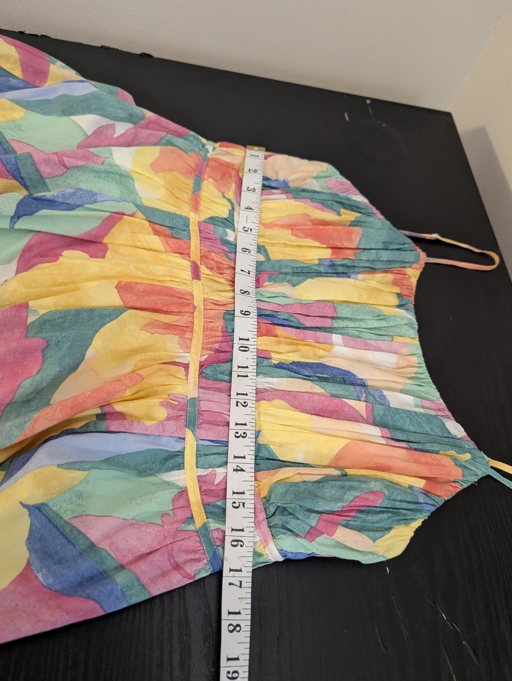 Reitmans 100% Cotton Midi Sundress Abstract Colorful Print Tropical Boho Chic  L - Picture 5 of 9